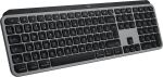 Logitech Master MX Keys S for Mac Tastatur Büro RF Wireless + Bluetooth QWERTY US International Aluminium, Schwarz