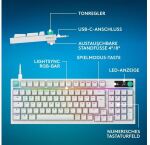 LOGITECH G316 X 98 Tactile Switch DE White, USB, DE