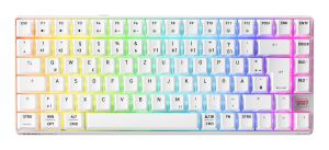 CHERRY XTRFY K33 Compact Wireless Tastatur Gaming USB + RF Wireless + Bluetooth QWERTZ Deutsch Weiß
