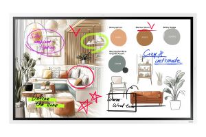 Samsung WM55FX Interaktives Whiteboard 139,7 cm (55") 3840 x 2160 Pixel Touchscreen Grau, Weiß HDMI