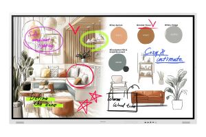 Samsung WM85FX Interaktives Whiteboard 2,16 m (85") 3840 x 2160 Pixel Touchscreen Grau, Weiß HDMI