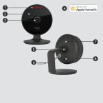 Logitech Circle View Patrone (Form) IP-Sicherheitskamera Innen & Außen 1920 x 1080 Pixel Tisch/Wand