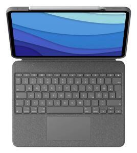 Logitech Combo Touch QWERTZ Deutsch Smart Connector Grau