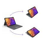 Logitech Folio Touch QWERTZ Deutsch Smart Connector Grau