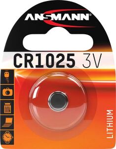 Batterie Knopfzelle CR1025 ANSMANN Spannung von 3 V 1er Blister