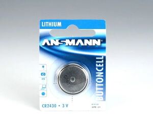 Batterie Knopfzelle CR2430 ANSMANN Spannung von 3 V 1er Blister
