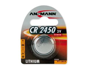 Batterie Knopfzelle CR2450 ANSMANN Spannung von 3 V 1er Blister