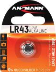 Batterie Knopfzelle LR43 LR1142 AG12 Spannung von 1,5 V...