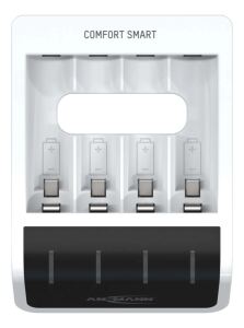 Ansmann Comfort Smart Akkuladegerät Haushaltsbatterie USB