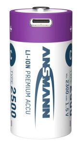 Ansmann 1313-0004 Haushaltsbatterie Wiederaufladbarer Akku C Lithium-Ion (Li-Ion)
