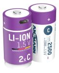 Ansmann 1313-0004 Haushaltsbatterie Wiederaufladbarer Akku C Lithium-Ion (Li-Ion)