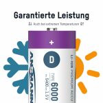 Ansmann 1314-0005 Haushaltsbatterie Wiederaufladbarer Akku D Lithium-Ion (Li-Ion)