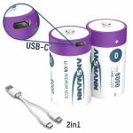 Ansmann 1314-0005 Haushaltsbatterie Wiederaufladbarer Akku D Lithium-Ion (Li-Ion)