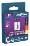 Ansmann 1315-0005 Haushaltsbatterie Wiederaufladbarer Akku 9V Lithium-Ion (Li-Ion)