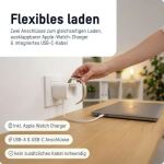 Ansmann 1001-0187 Ladegerät für Mobilgeräte Smartwatch, Smartphone, Tablets Weiß AC Kabelloses Aufladen Schnellladung Drinnen
