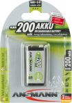Akku 9V ANSMANN maxE  200mAh     1er 9V Block, Blister