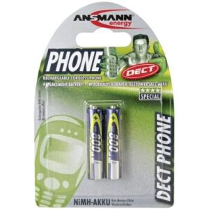 Ansmann NiMh Akku DECT 2 x Micro 0,8 Ah Blister