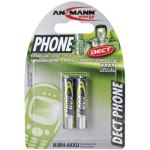 Ansmann NiMh Akku DECT 2 x Micro 0,8 Ah Blister