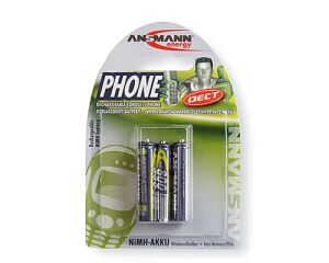 Akku AAA ANSMANN DECT  800mAh    3er 3x Micro NiMH für schnurl.Telefone