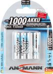 Akku AAA ANSMANN NiMH 1.000mAh   4er Micro, min.950mAh,...