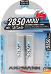 Akku AA ANSMANN NimH 2.850mAh    2er Mignon, min.2650mAh,...