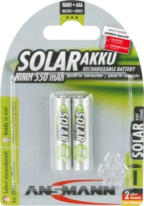 Akku AAA ANSMANN Solar 550mAH    2er Micro, NiMH, HR03, 1.2V