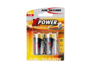 Batterie C    ANSMANN X-Power    2er 2x Baby Alkaline Premium