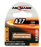 Batterie A27 ANSMANN 12V Alkaline LR828  LR27 27A