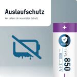 Ansmann 1300-0017 Haushaltsbatterie Wiederaufladbarer Akku 16340 Lithium-Ion (Li-Ion)