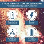 Ansmann 1300-0017 Haushaltsbatterie Wiederaufladbarer Akku 16340 Lithium-Ion (Li-Ion)