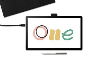 Wacom One 14 Grafiktablett Schwarz, Weiß 2540 lpi 309 x 174 mm USB