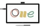 Wacom One 14 Grafiktablett Schwarz, Weiß 2540 lpi...