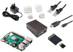 RASPBERRY Pi 4B 4GB Armor Kit 4GB/Alu-Gehäuse/Zubehör
