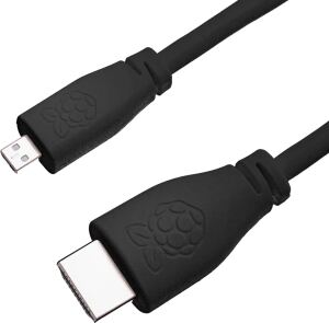 Kabel microHDMI->HDMI S/S 1,0m black 1m bulk