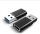 Adapter USB 3.0->USB-C S/B     black USB-A 3.0 Stecker -> USB-C Buchse