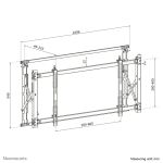Neomounts LED-VW1750BLACK Videowall-Wandhalterung 32-55" - Pull-Out - max 35 kg