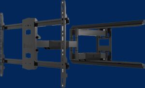 B-TECH Wandhalterung 600x400 -45kg bis 75/neig/swivel/schwarz