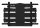 B-Tech Twin Cantilever 190,5 cm (75") Wand Schwarz