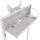 B-TECH E-Paper Stand 200x200mm back-to-back/neigbar/weiß