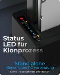 ICY BOX IB-1232CL-U3; Docking und Klonstation für 2x 2,5" oder 3,5" HDD/SSD to USB 3.2 Gen 1 Host, SINGLE + copy funktion, UASP & SATA III (6 Gbit/s), schwarz