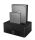 ICY BOX IB-1232CL-U3; Docking und Klonstation für 2x 2,5" oder 3,5" HDD/SSD to USB 3.2 Gen 1 Host, SINGLE + copy funktion, UASP & SATA III (6 Gbit/s), schwarz