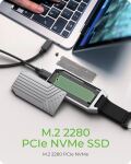 ICY BOX IB-1919M-C42, Type-C® USB4® Gen 3x2 (40 Gbit/s) zu PCIe NVMe M.2 2280 High-Performance SSD Enclosure