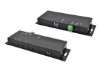 USB 3.2 Gen1 HUB 4-Port extern schwarz,inkl.12V...