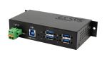 EXSYS EX-1185HMVS-2 Schnittstellen-Hub USB 3.2 Gen 1 (3.1 Gen 1) Type-B 5000 Mbit/s Schwarz