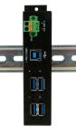 EXSYS EX-1185HMVS-2 Schnittstellen-Hub USB 3.2 Gen 1 (3.1 Gen 1) Type-B 5000 Mbit/s Schwarz