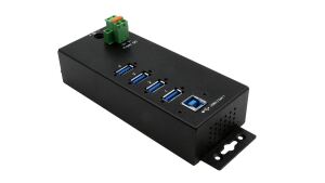 USB 3.2 Gen 1 HUB 4-Port extern inkl.USB Kabel+Din-Rail-Kit,1.5A