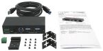 USB 3.2 HUB 4-Port Gen1 inkl.USB-Kab inkl.USB-Kabel,DIN-Rail-Wandmontage
