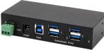 USB 3.2 HUB 4-Port Gen1 inkl.USB-Kab inkl.USB-Kabel,DIN-Rail-Wandmontage