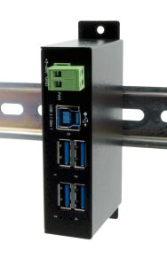 EXSYS EX-1504HMS Schnittstellen-Hub USB 3.2 Gen 1 (3.1 Gen 1) Type-B 5000 Mbit/s Schwarz