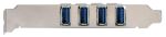 EXSYS 4-Port USB 3.2 Gen 1 PCIe Karte mit Self Power, 3A (Renesas)